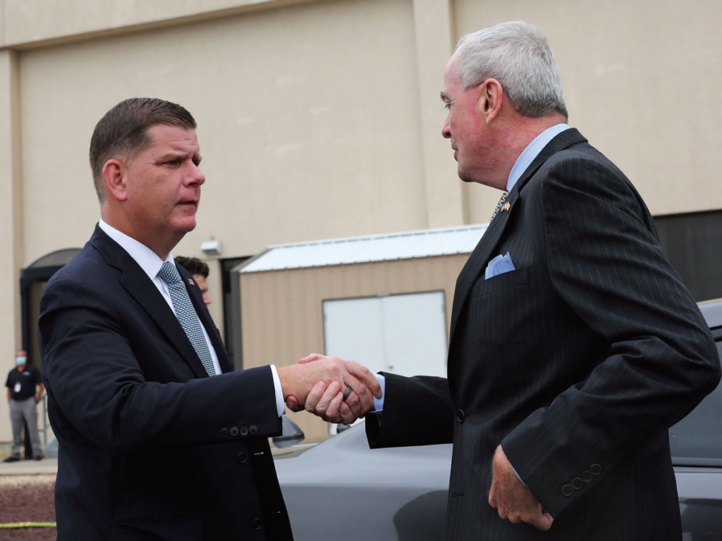 U.S. Department of Labor Secretary Marty Walsh and New Jersey Governor Phil Murphy