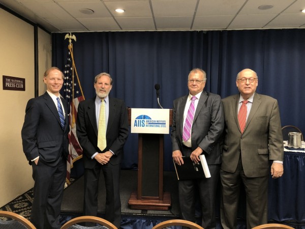 Richard Chriss President, American Institute for International Steel (AIIS), Alan B. Morrison Lerner Family Associate Dean for Public Interest & Public Service Law at George Washington Law School, Don Cameron Partner, Morris, Manning & Martin, LLP, Gary Horlick International Trade Lawyer