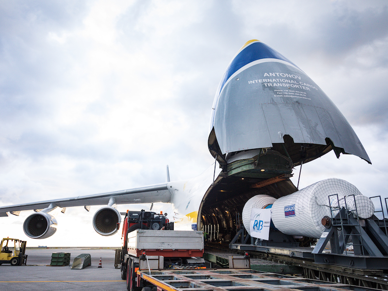 ANTONOV Airlines has transported a power plant rotor from Genoa, Italy to Karachi, Pakistan on board one of its seven AN-124-100 aircraft.