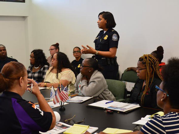 Supervisory CBP Officer Latisha Cannings elaborates on the cargo process