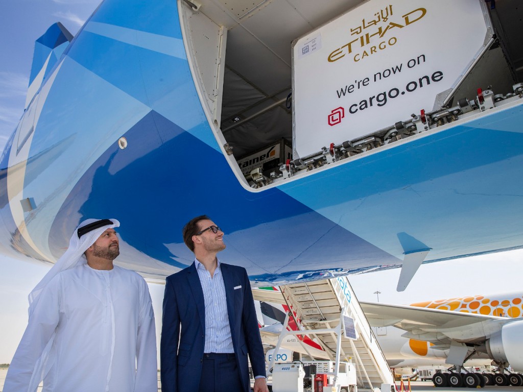 Etihad Cargo partners with leading e-booking platform cargo one during Dubai Airshow