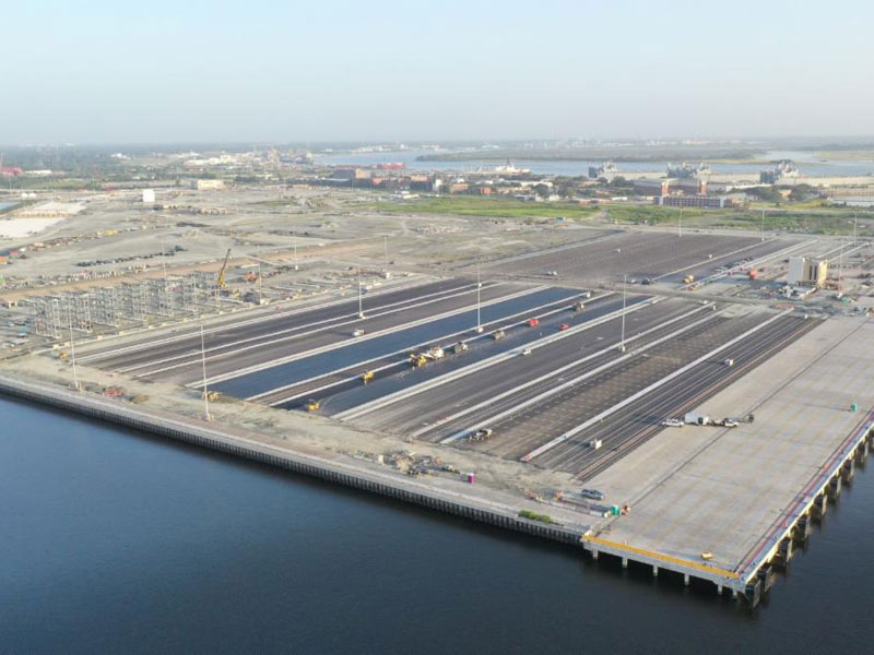 Progress continues on the Leatherman Terminal. (Photo/SCPA/Walter Lagarenne) 