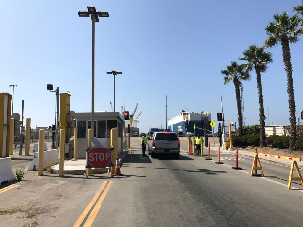 The Main Gate at the Port of Hueneme