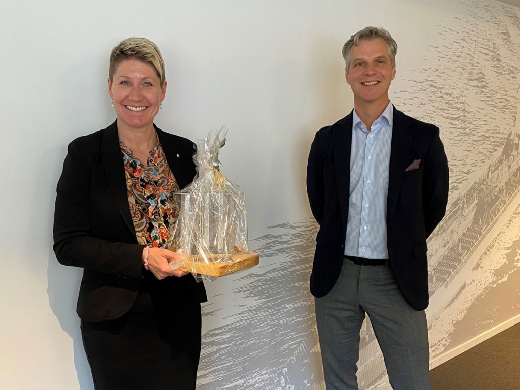 Siri-Anne Mjaatvedt, CEO, Utkilen and Martijn Bergink, CEO Framo 