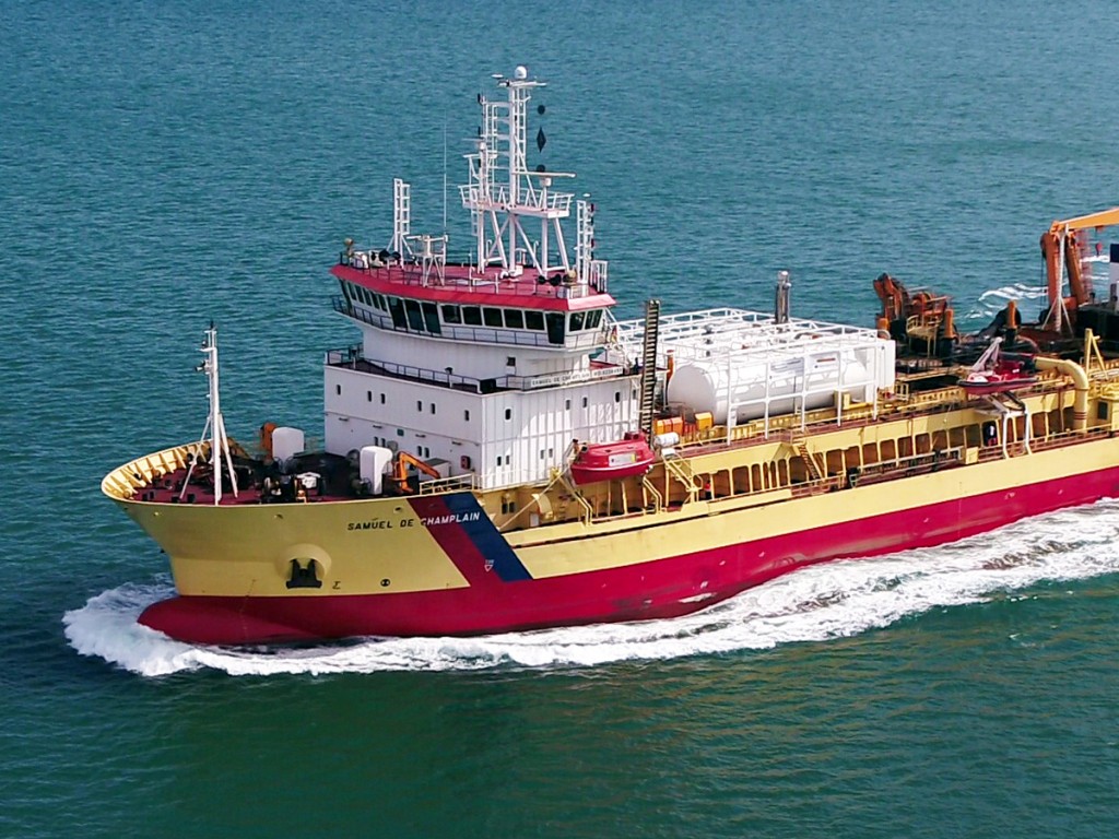 Samuel de Champlain departs Damen Shiprepair Dunkerque