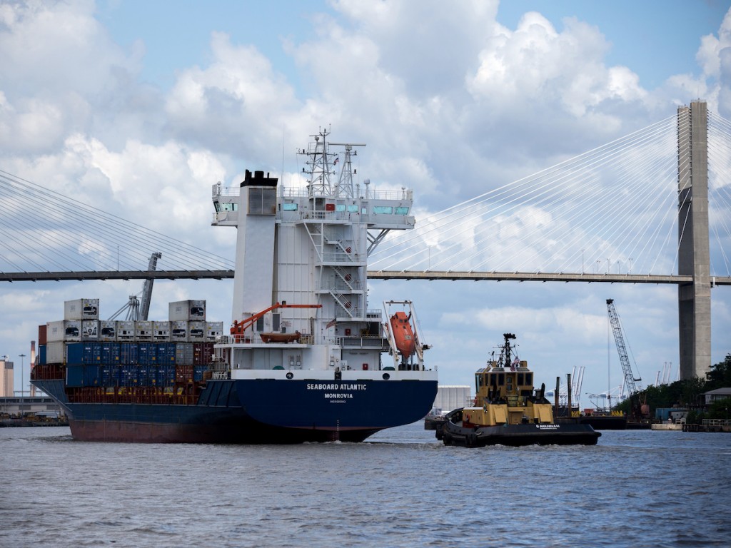 The Seaboard Marine vessel, Atlantic, made its maiden voyage to the Port of Savannah Wednesday, May 8, 2019. The new Seaboard Marine service strengthens the Port of Savannah in its role as a chilled produce gateway. 