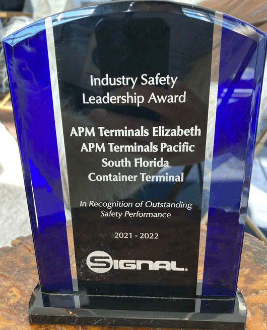 APM Terminals North America nominated for the Industry Safety