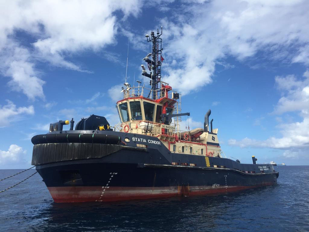 Svitzer Statia Condor operating in St Eustatius