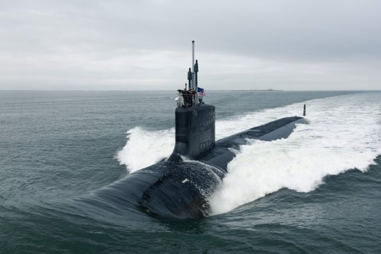 May 2018 -- USS Indiana in the Chesapeake Bay - Photo: Matt Hildreth - Huntington Ingalls Industries