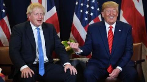 Prime Minister Boris Johnson, President Donald Trump