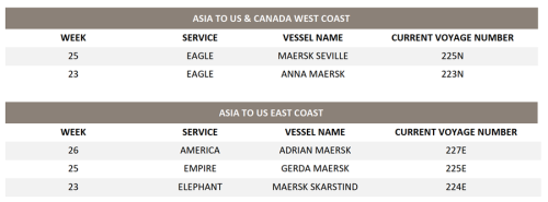 MSC schedule update – Trade Asia to US and Canada network | AJOT.COM