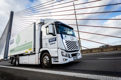 Innovative Hydrogen Truck Trial in Germany with GLS and Hyundai Xcient