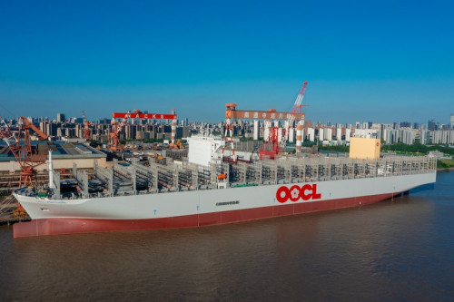 OOCL celebrates the christening of its last newbuild of the 24,188 TEU series