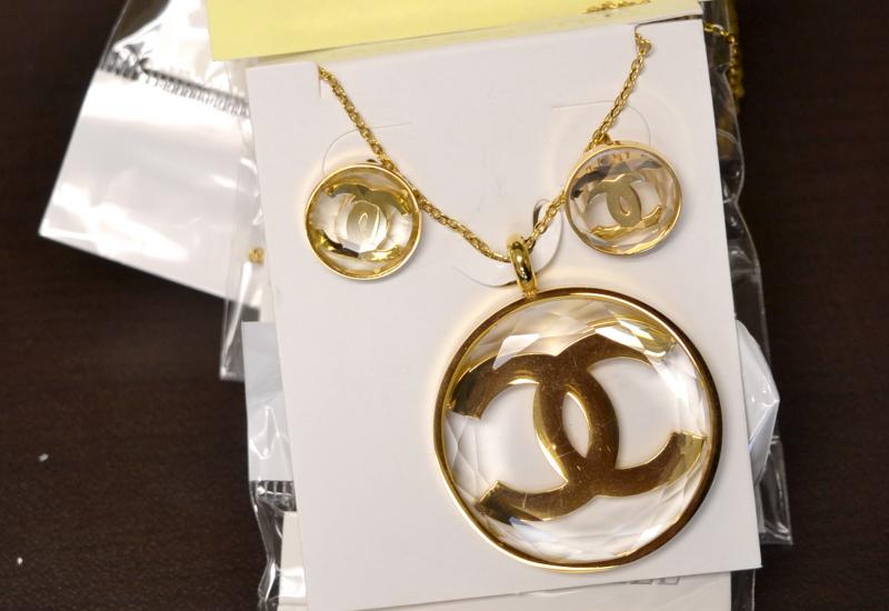 The 269 pieces of counterfeit jewelry was shipped from Hong Kong and destined to Philadelphia.