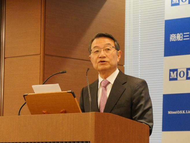 Mitsui O.S.K. Lines' President & CEO, Junichiro Ikeda