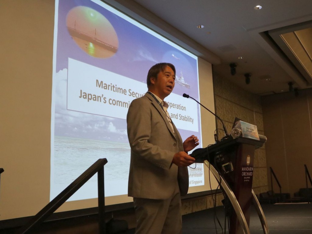 Mr. Ysuke Arai, Minister and Deputy Chief of Mission, Embassy of Japan in Singapore, addresses the CBEP 2019 participants in his presentation on Japan’s maritime security and cooperation policy for the region