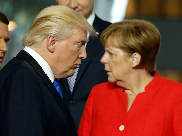 President Donald Trump and Chancellor Angela Merkel